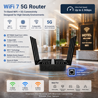 Fabricante Profesional de Firewall 5G NR con Puerto SFP de 10G, Módem Inalámbrico Sdx75 5G Desbloqueado, Wifi7 de 4.7Gbps, CPE WiFi Tribanda 5G 4G LTE