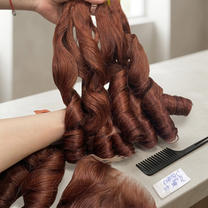 Extensions de cheveux bouclés à la vapeur en gros, extensions de cheveux bouclés prêtes à être expédiées - Product Image 1