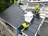 Tuiles solaires photovoltaïques 60W BC à succès, 670*400mm, haute efficacité, système de panneaux solaires 16V pour usage domestique, type demi-cellule HBC IBC