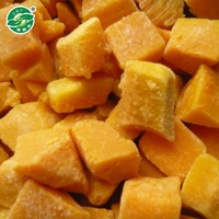 Blocs de citrouille surgelés IQF de qualité supérieure, dépelliculés, pour la décoration de pâtisseries et de boulangeries gastronomiques, vente en gros