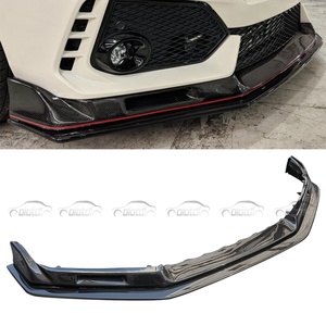 Alerón Delantero de Fibra de Carbono Estilo EV, Divisor Superior e Inferior para Honda Civic 10ª Gen FK8 Type R Si 2016+ - Product Image 2