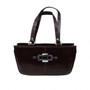 Cartera de Mano Grande de Cuero Genuino BS International, Impermeable y Ecológica, con Cierre de Cremallera para Mujer - Product Image 1