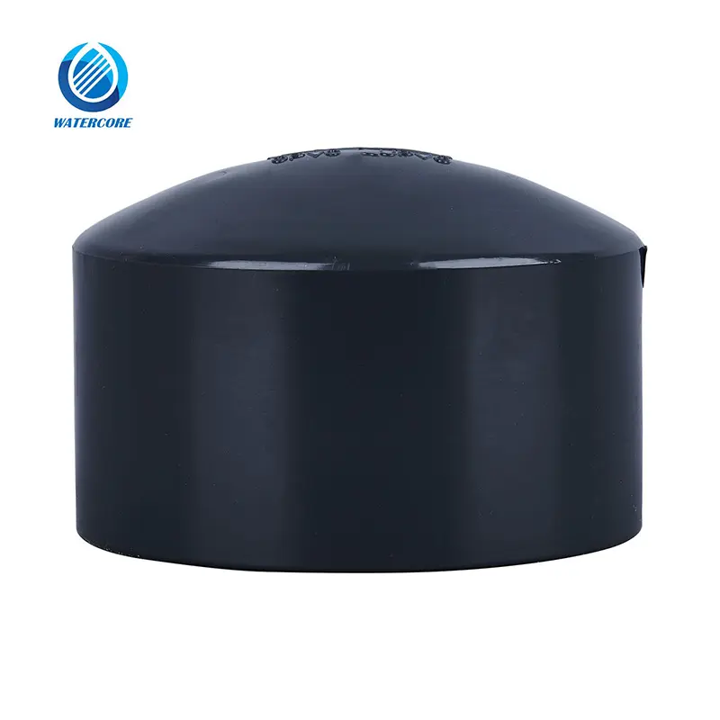 Sch80 PVC End Cap for Hot and Cold Water Plastic Fitting ASTM D2467 Standard Plastic PVC Pipe Fittings