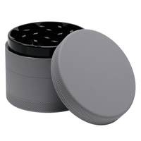 Nouvel arrivage en gros : Broyeur à herbes classique manuel 4 couches, 40mm, 50mm, 55mm, 63mm, en aluminium mat souple, multicolore, avec logo personnalisé, facile à utiliser