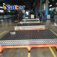 Table de soudage industrielle en acier nitrué avec surface de travail et pinces pour table de fixation automobile