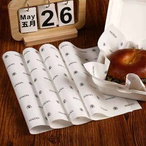 Customized Food Grade Greaseproof <b>Wrapping</b> <b>Tissue</b> <b>Paper</b> Burger Packaging Poly Laminated <b>Paper</b> for Baked Fast Food Fried - Product Image 1