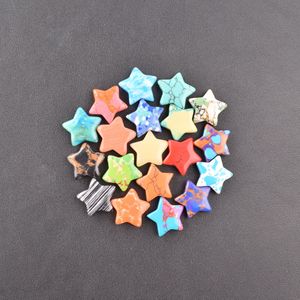 Piccoli Ornamenti Intagliati a Forma di Stella a Cinque Punte 20x20x6mm per Gioielleria, Turismo, Souvenir e Commercio Estero - Product Image 3