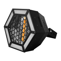 Lumière matricielle LED RGB professionnelle 1x60W avec contrôle DMX512, éclairage stroboscopique 3-en-1 pour DJ et discothèque