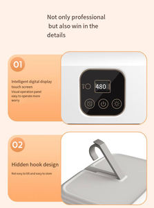 Sèche-linge miniature pliable compact et robuste, sèche-linge électrique portable avec minuterie pour la maison, l'hôtel, prise britannique, boîtier en plastique - Product Image 3