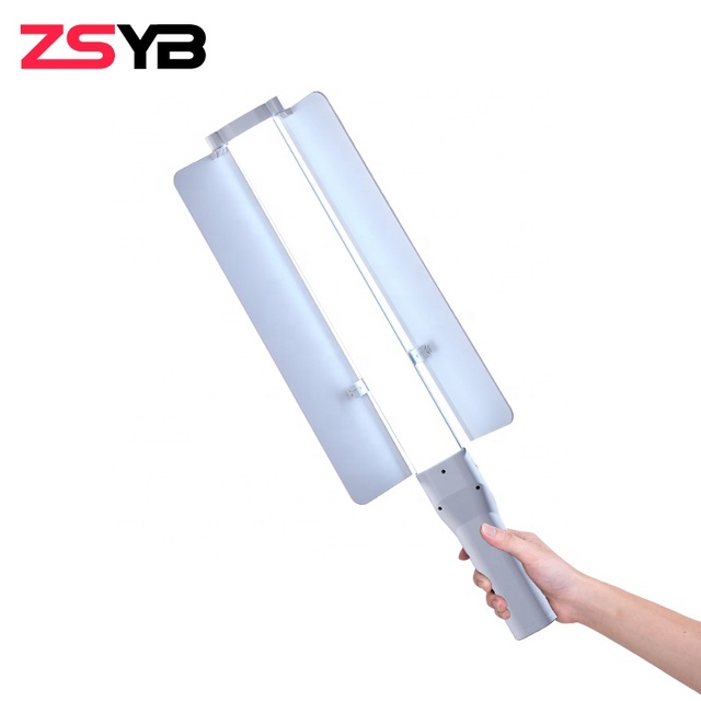 ZSYB High CRI White Housing Color Portable Rechargeable 2700-7500K Dimmable RGB Led Photographic Lights Stick