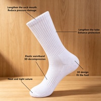 Chaussettes en coton personnalisées brodées de qualité supérieure, OEM ODM, logo personnalisé, faible MOQ, vente en gros d'usine pour la promotion de la mode
