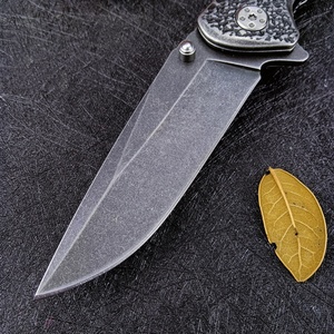 Cuchillo plegable EDC de rescate para exteriores Ker Shaw Starter 1301, hoja de acero inoxidable con punta caída, cuchillo de bolsillo para camping, OEM DIY - Product Image 3