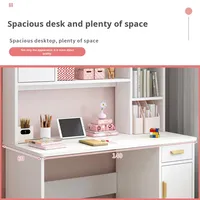 Bureau d'écriture moderne pour enfants avec étagère, idéal pour l'école primaire, la maison, la chambre ou le bureau