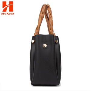 Großhandel OEM einfache Designer Luxus Umhängetasche Pu Leder Damen handtasche - Product Image 3