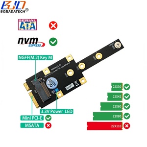 Kartu Adaptor Konverter Mini PCI-E MPCIE ke NGFF M.2 Key-M 2230 2242 2260 2280 M2 NVME SSD Grosir Pabrik - Product Image 4