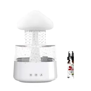 Yedi renk işık ev aromaterapi makinesi anti-yerçekimi uçucu yağ mantar yağmur bulut nemlendirici