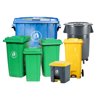 Poubelle de roue 120l en plastique robuste pour les conteneurs médicaux Para Basura Con Ruedas avec roues