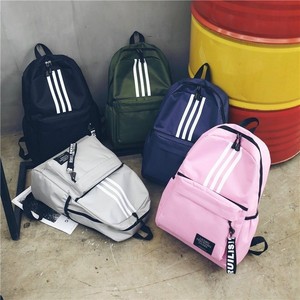 Fashionable Lightweight Student <b>Backpack</b> Customizable Logo Casual Dual-shoulder Bag Arc Shoulder <b>Strap</b> Polyester Lining Oxford - Product Image 1