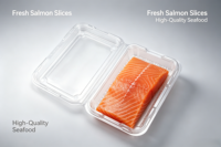 Boîte en plastique jetable multi-usages écologique, emballage en clamshell transparent pour salade, fruits, légumes, aliments