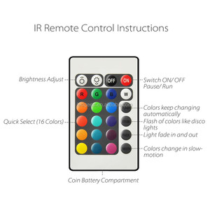 RGB <span class=keywords><strong>LED</strong></span> chiếu sáng có thể sạc lại tự làm đồ nội thất ánh sáng với điều khiển từ xa pin hoạt động & có thể thay thế <span class=keywords><strong>LED</strong></span> pin - Product Image 5