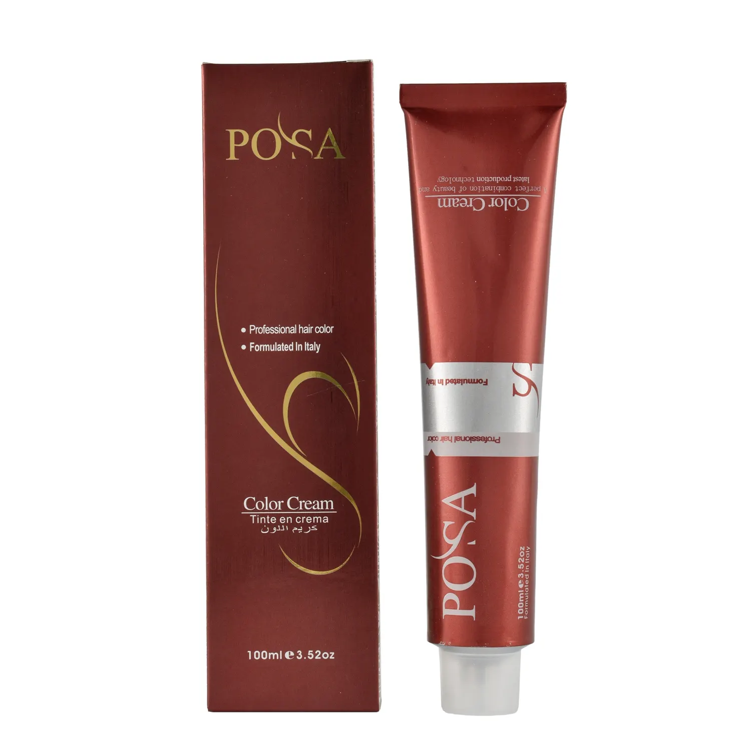 POSA Free Samples Hair Color Cream Popular Hair Colors Long Lasting Hair Dye Color for Professional Salon