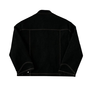 Chaqueta Squirorkop Personalizada de Algodón Twill Vaquero con Cierre de <span class=keywords><strong>Bombero</strong></span> <span class=keywords><strong>para</strong></span> <span class=keywords><strong>Hombre</strong></span>, Chaqueta Pesada Estilo Urbano Vintage con Cremallera - Product Image 2