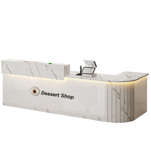 Mostrador de Recepción con Cajones, Mostrador Elegante Adecuado para KTV de Lujo, Salón de Belleza y Bar - Product Image 6