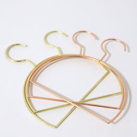Cintre en demi-cercle et en métal doré, 1 pièce, style nordique, rangement pour foulard, turban, châle, pashmina, ceinture de serviette, écharpe
