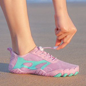 Chaussures d'eau avec empeigne en mesh, semelle en caoutchouc respirante, unisexes, plage, été, sport de plein air, natation, randonnée, trekking - Product Image 4