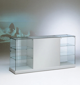 Keway <span class=keywords><strong>freestanding</strong></span> Glass tủ trưng bày hiển thị truy cập hiện đại phong cách đương đại hiển thị trường hợp - Product Image 3