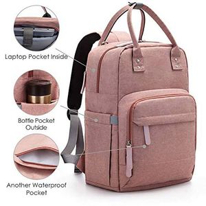 Sac à dos à couches multifonction BSCI pour maman et papa, sac à langer de voyage avec compartiment pour ordinateur portable - Product Image 5
