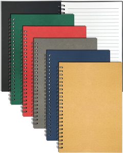 Black Paper Custom Wooden Spiral Bound Notebook Cover Journal 80 Sheets Customizable for Students A4 Size - Product Image 1