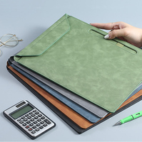 Porte-documents A4 personnalisé en cuir avec porte-stylo, bloc-notes, organiseur de fournitures de bureau, porte-documents, rangement de documents