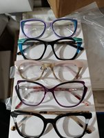 Déstockage : Montures optiques en acétate mixtes pour hommes et femmes, montures de lunettes pour verres correcteurs