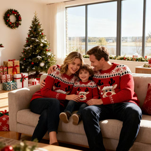 Suéter Navideño Informal para Mujer, Estilo Casual, con Estampado de Papá Noel, para Otoño e Invierno, para Parejas - Product Image 4