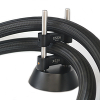 Support anti-vibrations en alliage d'aluminium avec barre en acier inoxydable, support absorbant les chocs pour câble d'alimentation audio HIFI