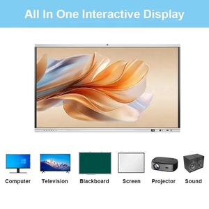 Tableau interactif intelligent CKD/SKD 100 pouces Android 16 Windows <span class=keywords><strong>OPS</strong></span> PC pour conférences et réunions, panneau interactif tout-en-un avec stylet - Product Image 4