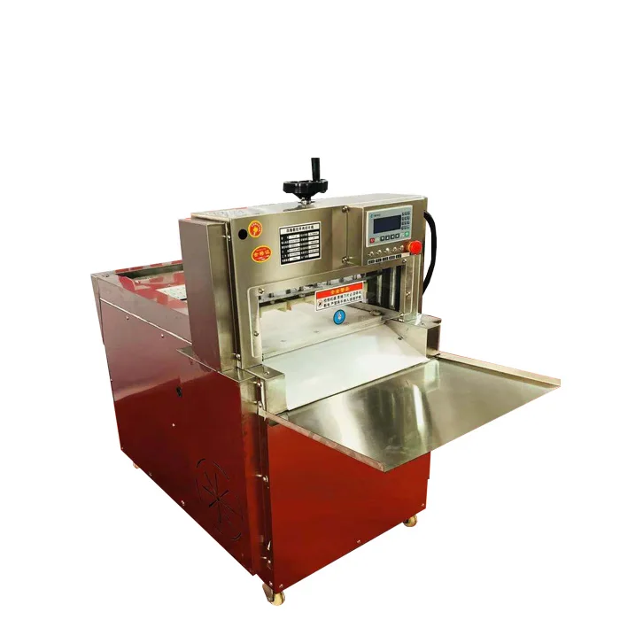 commercial full automatic meat slicer chicken fish beef industrial frozen meat slicer high speed