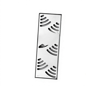 OEM 304 Stainless Steel Thickened Rectangular Long Strip Floor <b>Drain</b> High Capacity Deodorizing Filter for <b>Bathroom</b> Accessories - Product Image 3