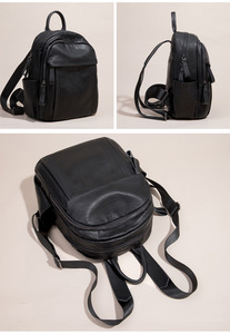 Ladies Leisure <b>Large</b> <b>Capacity</b> <b>Backpacks</b> Women's Handbags Female Pu Leather Shoulder Bag Fashion Multi-function Travel <b>Backpack</b> - Product Image 4