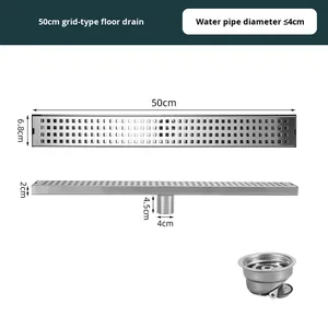 OEM Stainless Steel Rectangular Floor Drain Large Flow for Outdoor Courtyard Terrace Garden Modern Simple Design Floor - Product Image 6