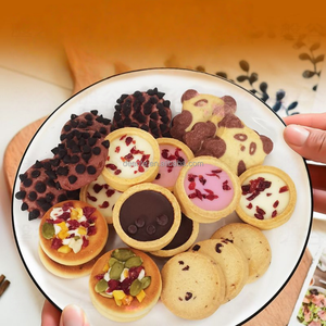 บิสกิตช็อกโกแลตพาย บิสกิตสตรอว์เบอร์รีแซนวิช บิสกิตชีสแข็งกรอบ ขนมขบเคี้ยวพกพาสำหรับแคมป์ปิ้ง บรรจุในถุงซีลซ้ำได้ - Product Image 2