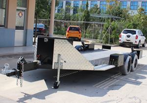 Remorques <span class=keywords><strong>de</strong></span> transport <span class=keywords><strong>de</strong></span> voitures à levage hydraulique 3500 kg <span class=keywords><strong>de</strong></span> charge utile au-dessus du sol, remorques à plateau plat télécommandées, remorques <span class=keywords><strong>de</strong></span> transport <span class=keywords><strong>de</strong></span> voitures antichoc - Product Image 2