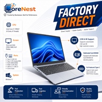 Portátil Profesional CoreNest de 15.6 Pulgadas, Intel I7 1195G7, GPU Dedicada MX450, Pantalla IPS 4K, Portátil Empresarial