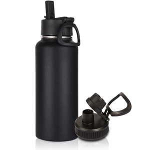 Botella Deportiva de Acero Inoxidable Aislada con Pintura de Goma, 32oz/40oz, con Asa y Tapa, Libre de BPA, Logotipo Personalizado - Product Image 1