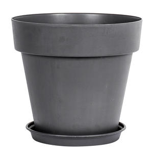 Macetas de decoración del hogar para interiores y exteriores de plástico minimalista nórdico Brice (con bandejas) - Product Image 4