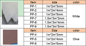 Pabrik ortopedi pabrikan lembaran PP dan lembaran PE bahan anestesi Fixer plastik Polipropilena - Product Image 6