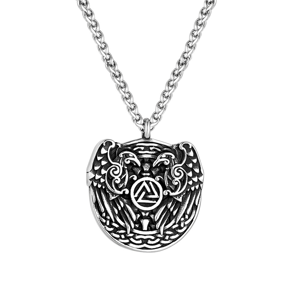 Pendentif en acier inoxydable, chaîne en acier inoxydable