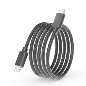 Câble de données USB 2.0 C vers C de haute qualité, tressé en nylon, 1M 2M, avec gaine <span class=keywords><strong>TPE</strong></span> et conducteurs en cuivre étamé, pour imprimante et appareil photo - Product Image 6