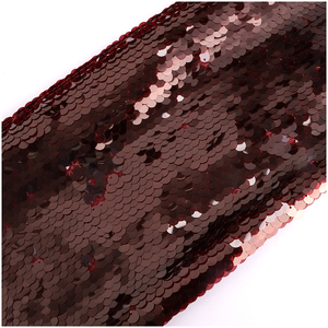 Tela de encaje de punto con purpurina roja súper barata para boda para vestidos bordados y accesorios de <span class=keywords><strong>niño</strong></span> en Ropa y Calzado - Product Image 3